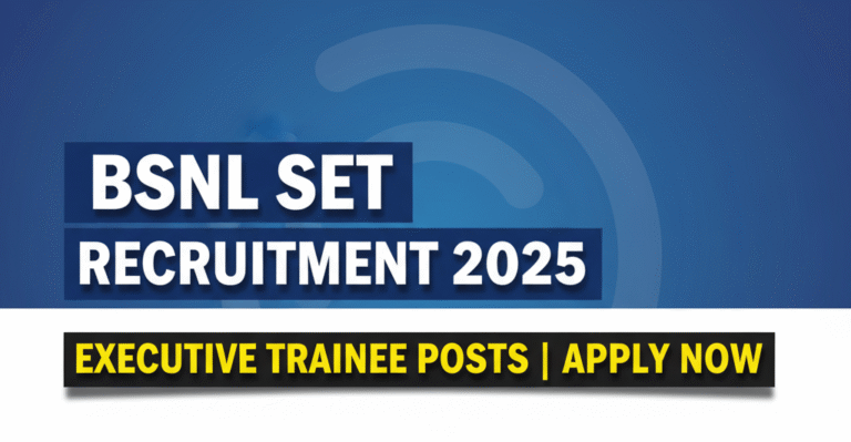 BSNL SET Recruitment 2025