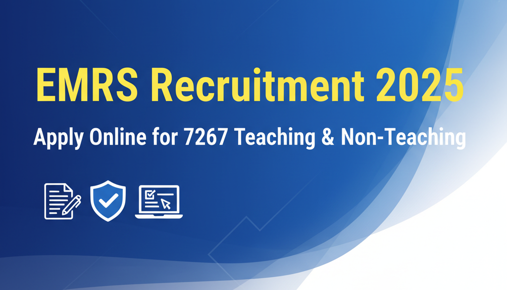 EMRS Recruitment 2025 – Apply Online for 7267 Teaching & Non-Teaching Vacancies
