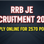 RRB JE Recruitment 2025 Apply Online for 2570 Posts