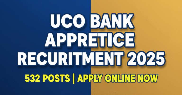 UCO Bank Apprenticeship Recruitment 2025