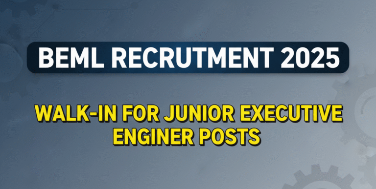 BEML Recruitment 2025