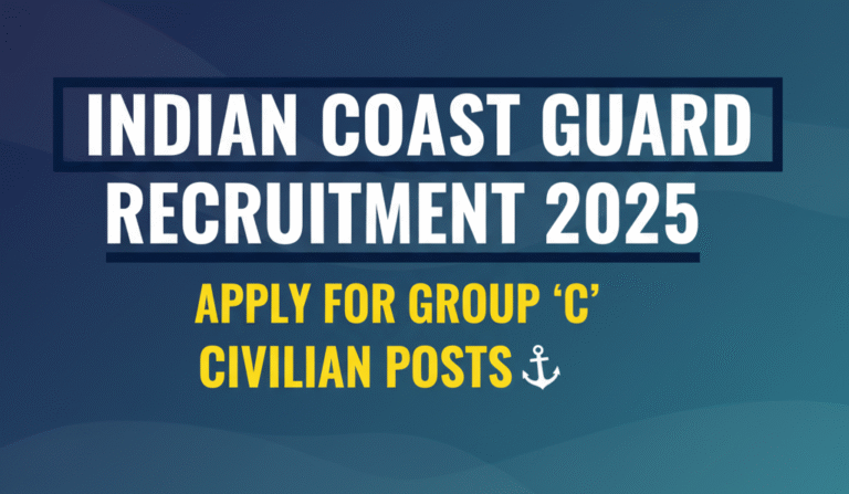 Indian Coast Guard Recruitment 2025