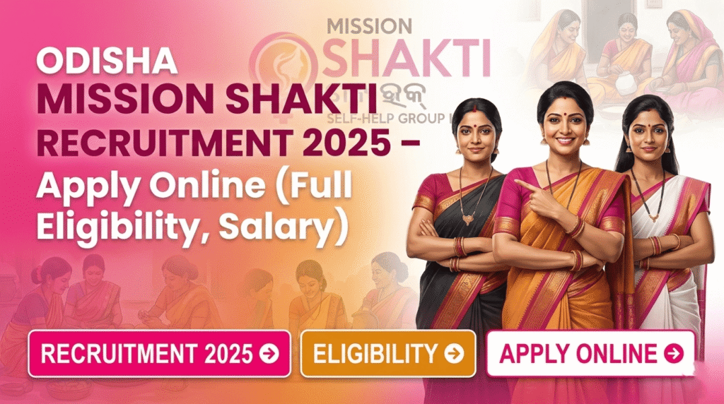 Odisha Mission Shakti Recruitment 2025a