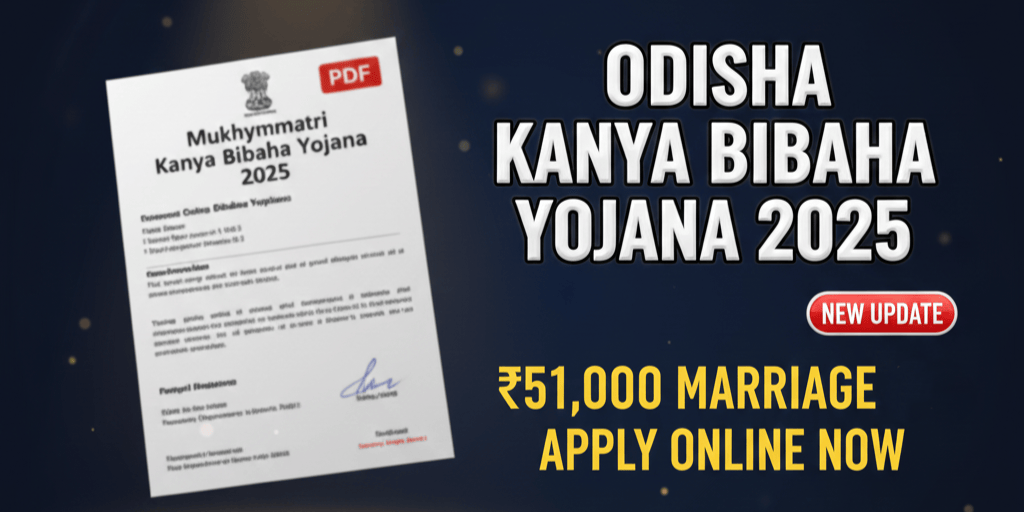 Mukhyamantri Kanya Bibaha Yojana 2025 – Odisha ₹51,000 Marriage Assistance Scheme Full Details