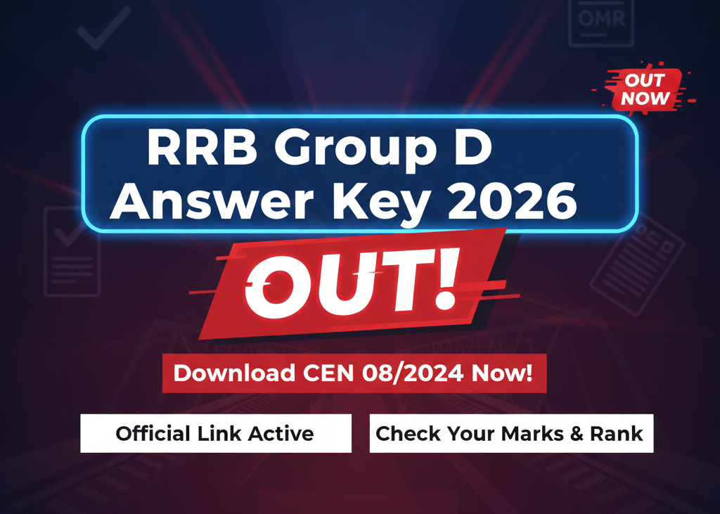 RRB Group D answer key CEN 08/2024 all zones