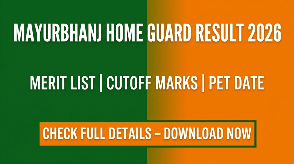Mayurbhanj Home Guard Exam Result 2026