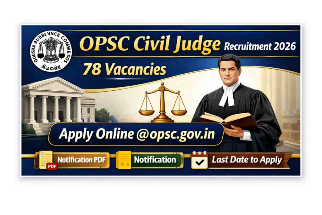 OPSC Civil Judge Recruitment 2026 