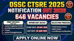 Read more about the article OSSC CTSRE 2025 notification out 2026