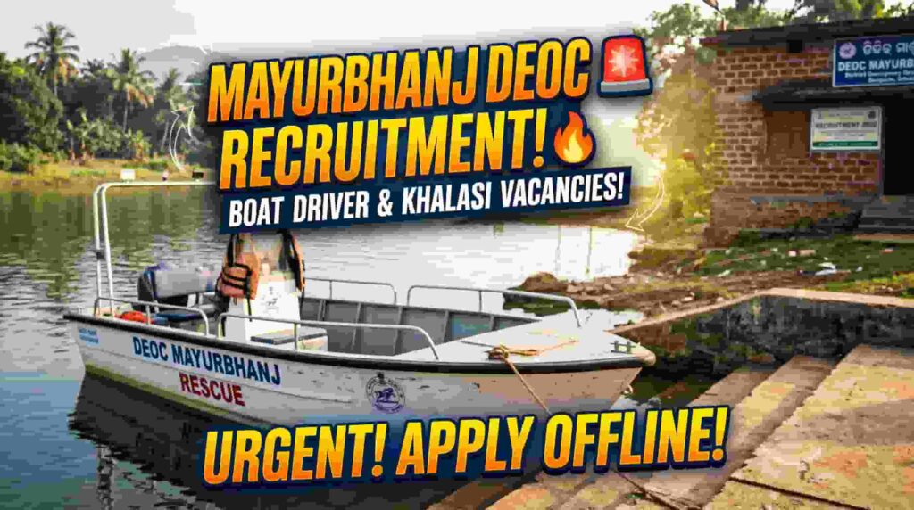 DEOC Mayurbhanj Recruitment 2026 Apply Offline for Launch Driver & Boat Khalasi Positions