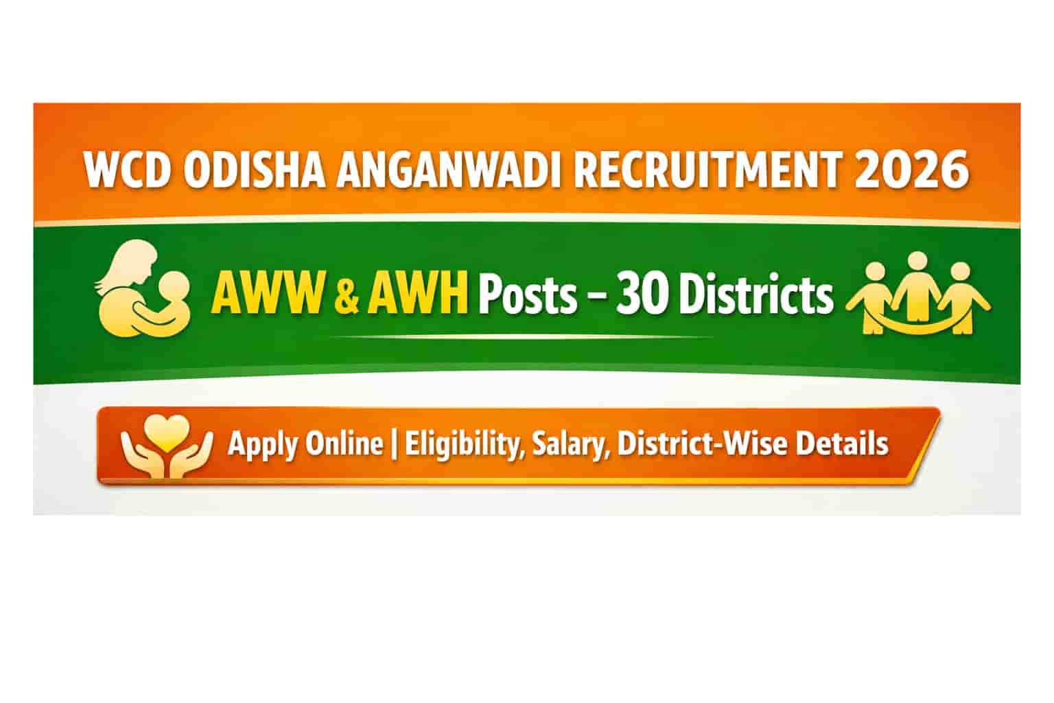 WCD Odisha Anganwadi Recruitment 2026: Apply Online