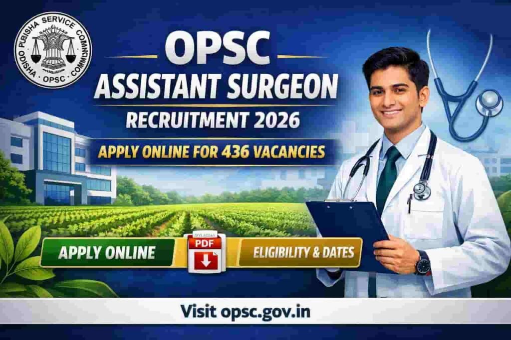 OPSC Assistant Surgeon Apply Online 2026: Apply for 436 Posts
