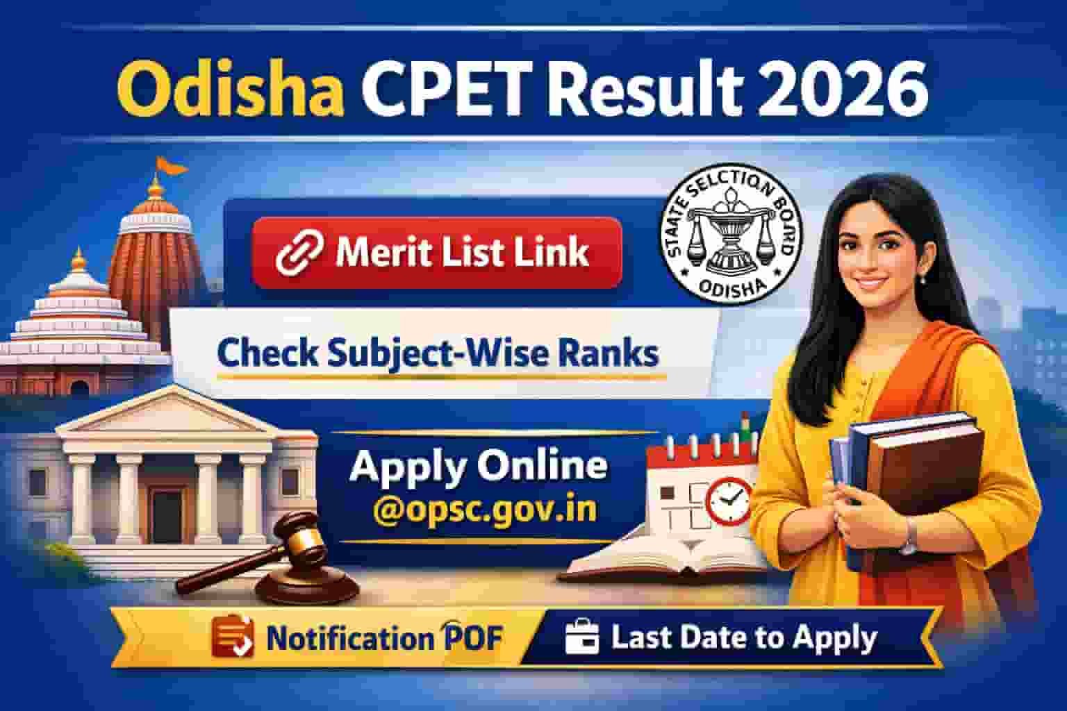 Odisha CPET Result 2026 Portal Guide
