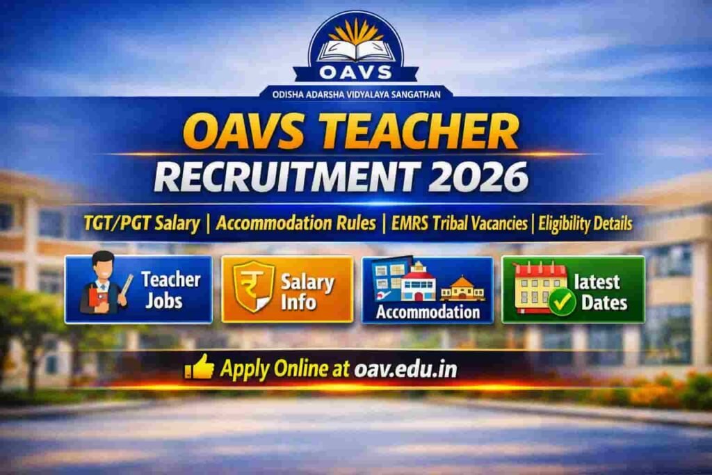 OAVS Teacher Recruitment 2026: Salary, Eligibility Criteria, Exam Patten, Syllabus PDF & Apply Process 