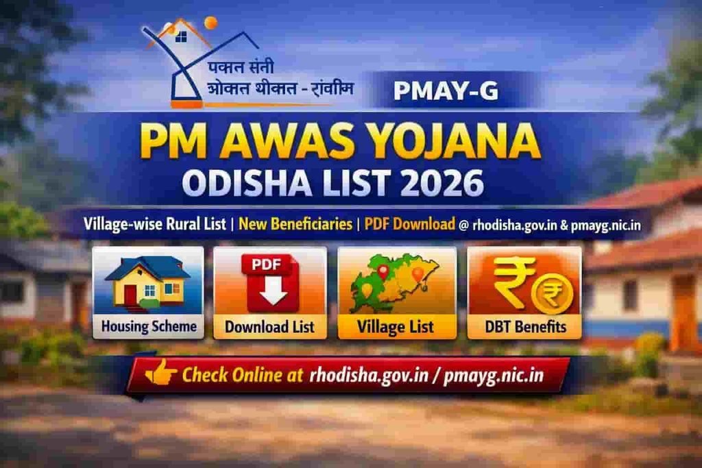 Pradhan Mantri Awas Yojana Odisha List 2026: Check Village Wise PMAY-G PDF