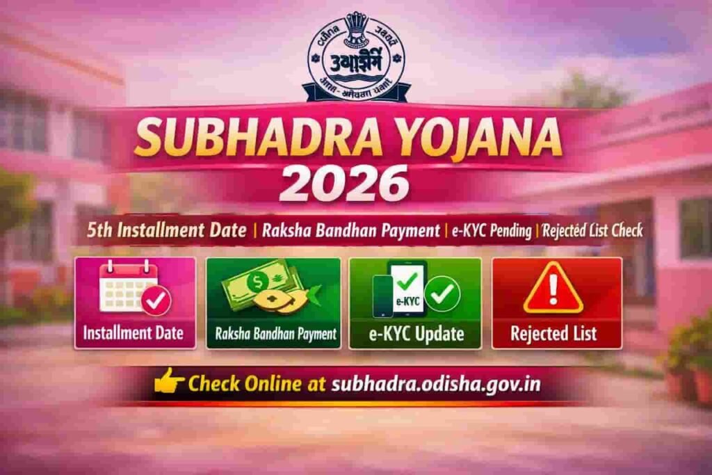 Subhadra Yojana 5th Installment Date 2026: Check Status & e-KYC