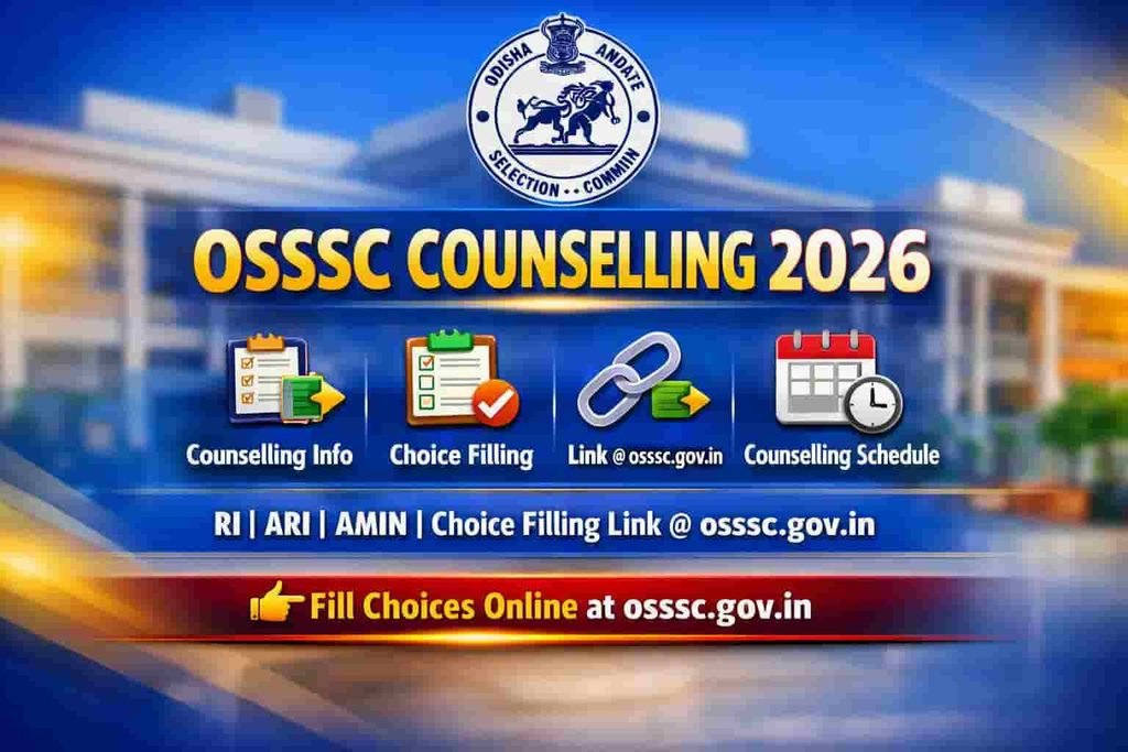 OSSSC Counselling 2026 Out RI ARI AMIN Choice Filling Link